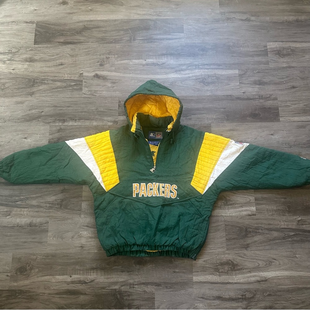 Green Bay Packers Vintage 1990s 90s Men’s Starter Jacket Large - MINT CONDITION